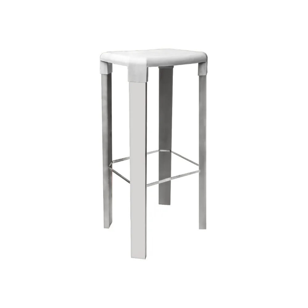 Oslo High Bar Stool - Sleek Aluminum Design