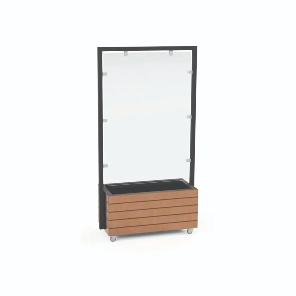Compact Divider Screen with Wheels