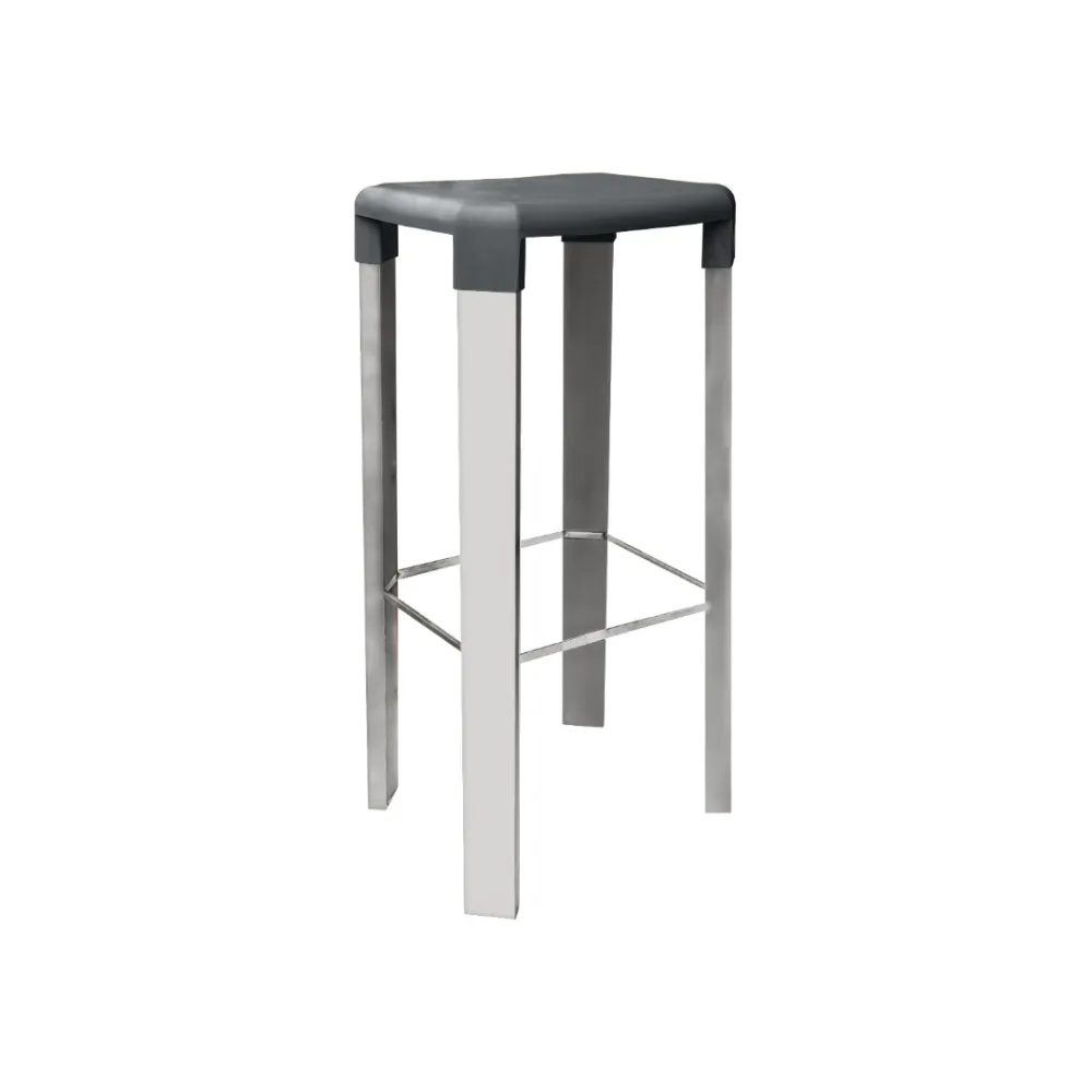 Oslo High Bar Stool - Sleek Aluminum Design