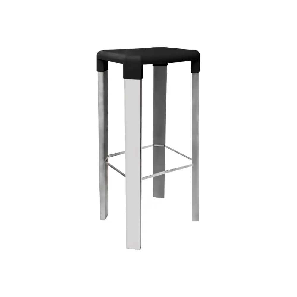 Oslo High Bar Stool - Sleek Aluminum Design