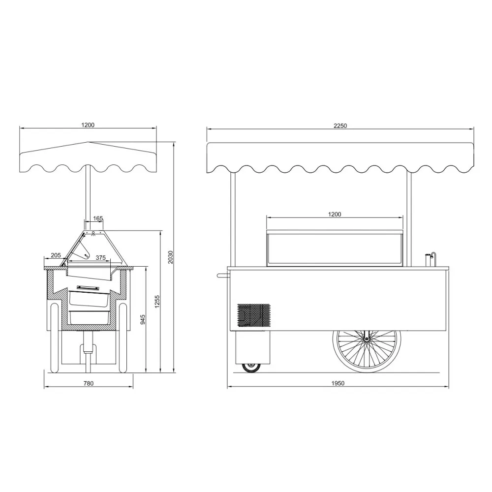 Liikuv Jäätise Vitriin 7SM