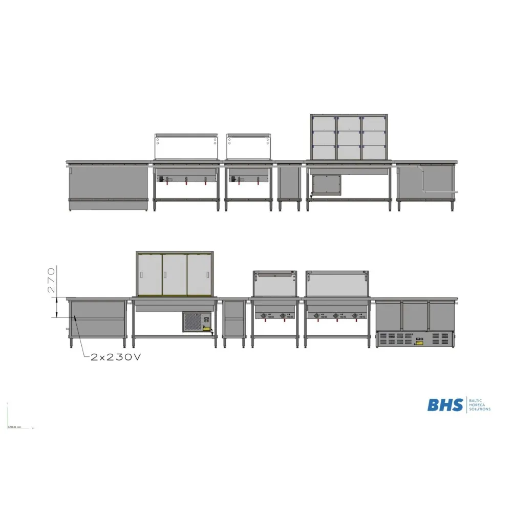 Table de Service Personnalisée RAS107