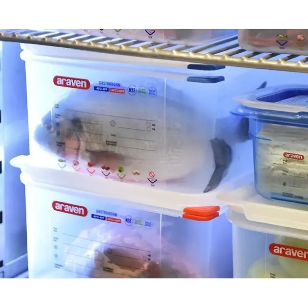 GN 1/3 H-100 mm sandarus indas su dangčiu