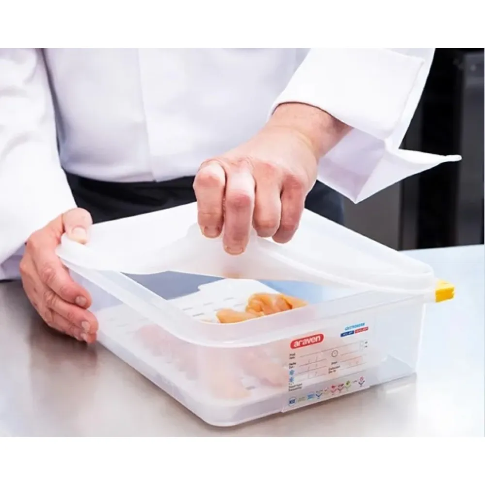 GN 1/3 H-100 mm sandarus indas su dangčiu