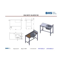 N/t galds ar izlietni 1200