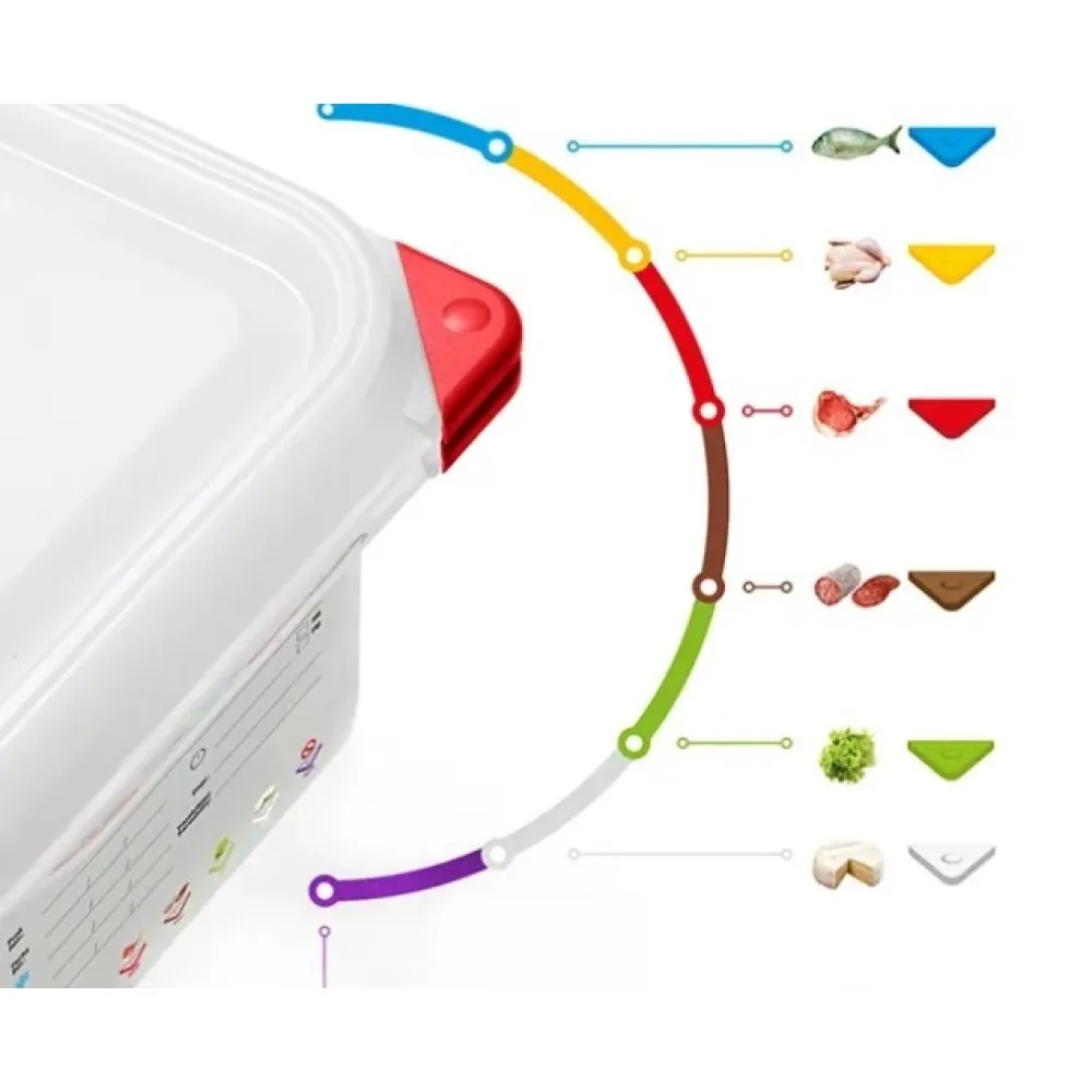 GN 1/3 H-100 mm sandarus indas su dangčiu