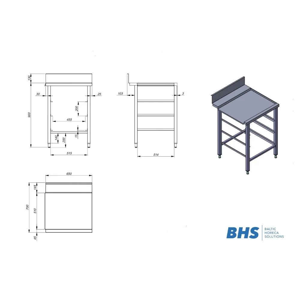 Moderns pēcmazgāšanas galds