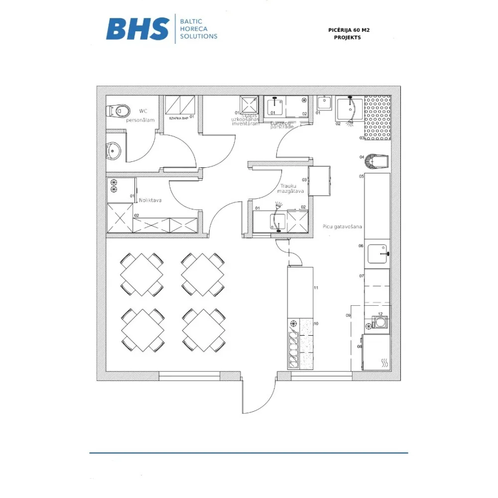 Picerija 60 m2 - Jūsų svajonių projektas