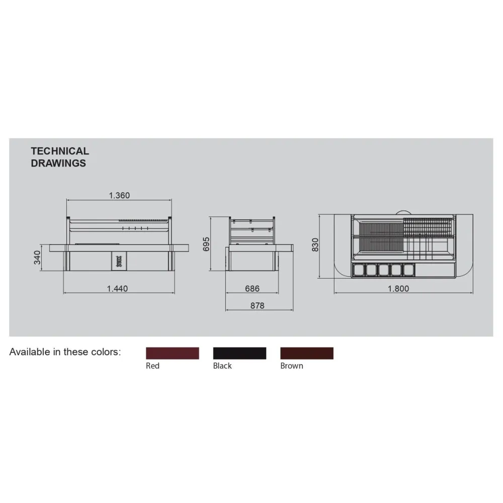 Jaapani stiilis multifunktsionaalne söegrill R120TT