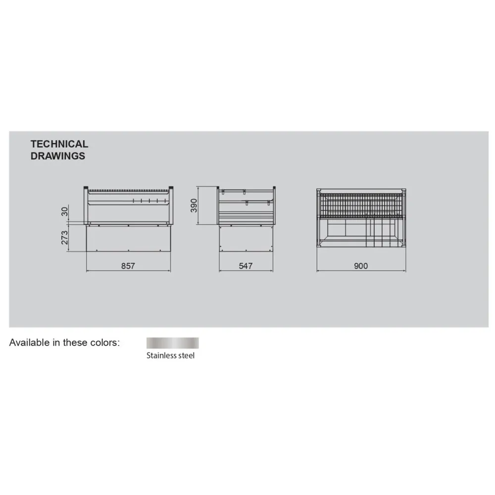 Jaapani stiilis mitmetasandiline söegrill DROP IN R90D