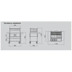 Jaapani stiilis söegrill R90ST