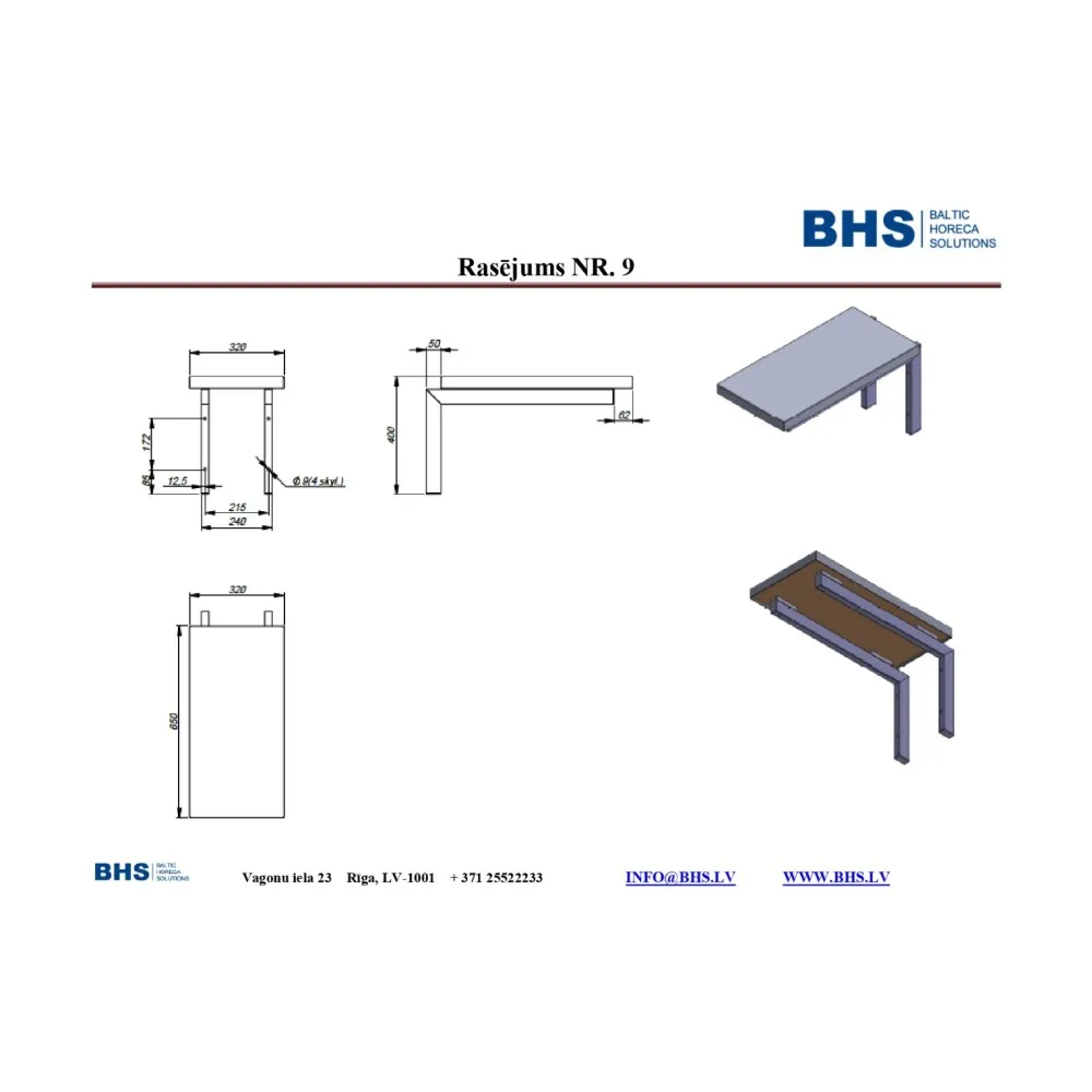Nerūsējošā tērauda plaukts NN54