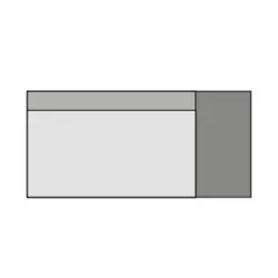 Melamine Table top 28 mm 120x60 mm 