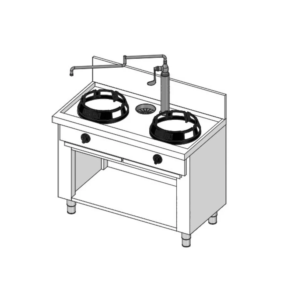 Wok-gaziküpsetaja CC/02