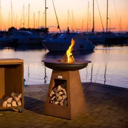 Charcoal grill BBQ  Corten Version 1000 mm