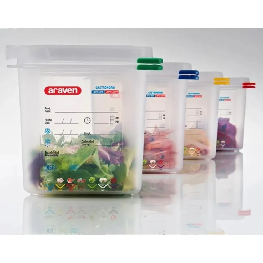 GN 1/3 H-100 mm sandarus indas su dangčiu