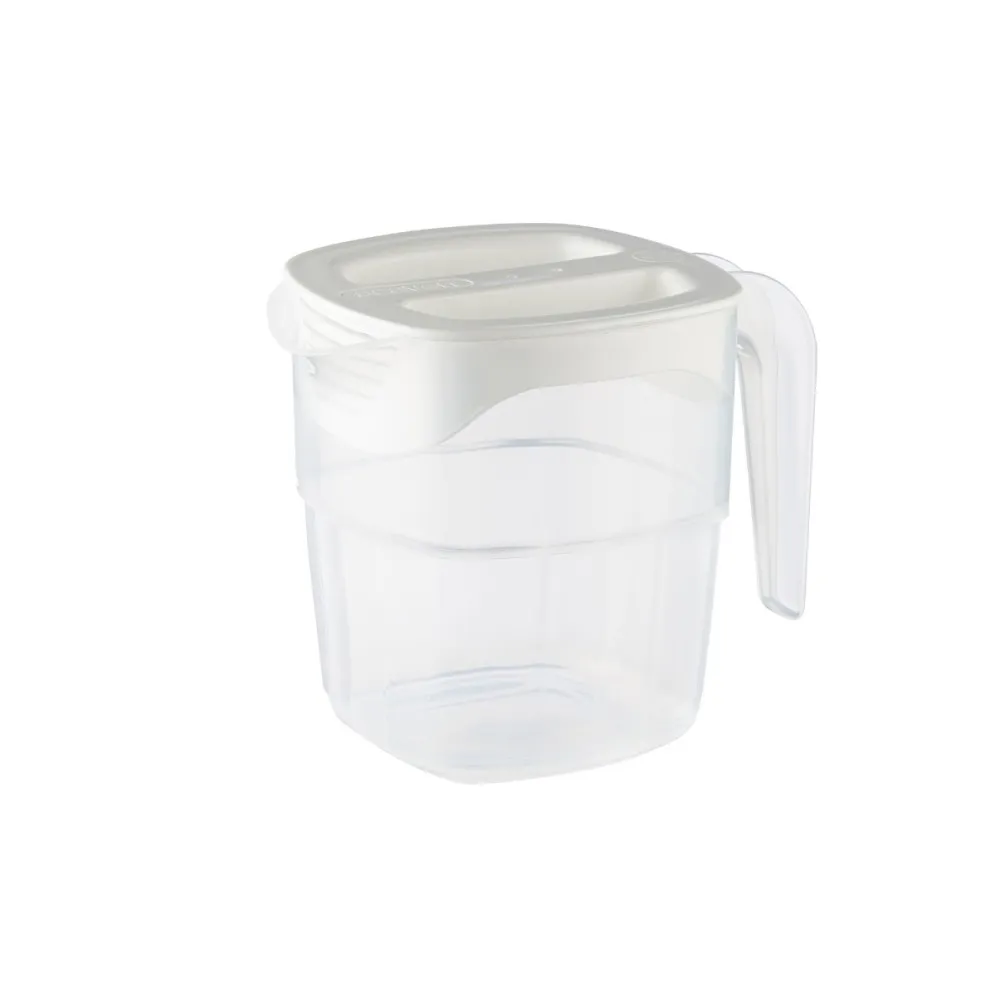 Versatile 1L Stackable Pitcher with Lid