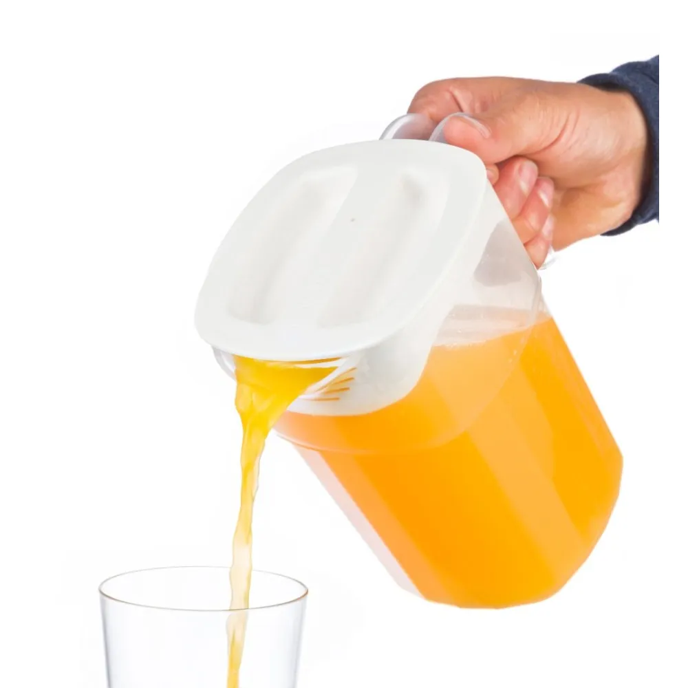 Versatile 1L Stackable Pitcher with Lid