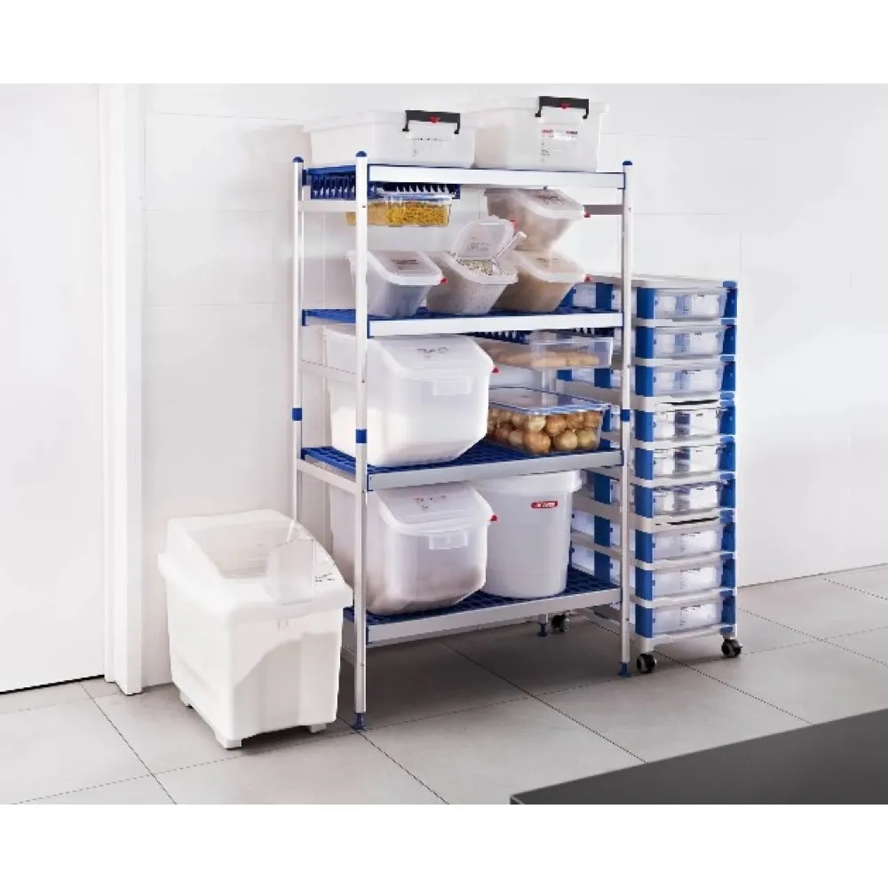 Контейнер для хранения продуктов 80 л с колесами