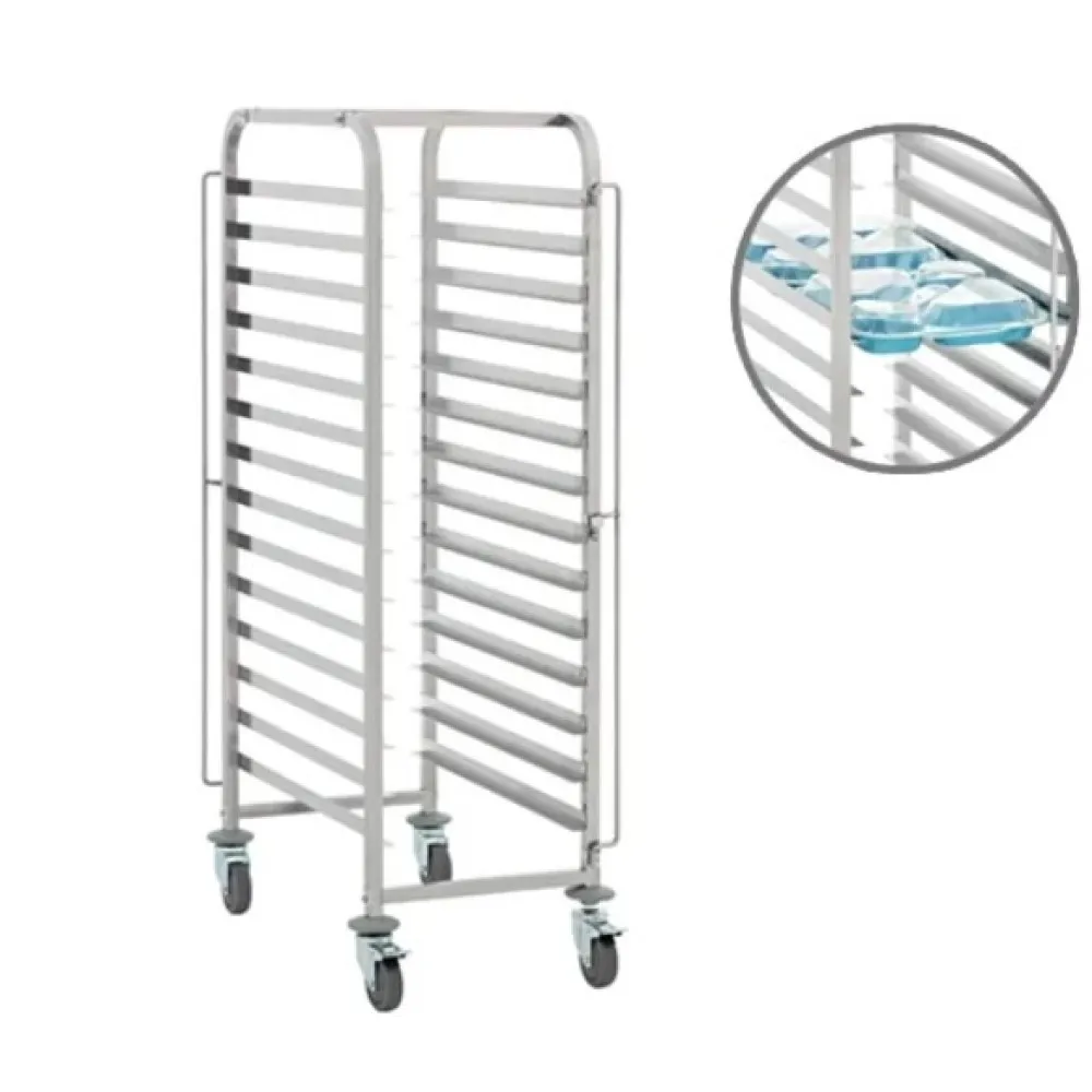 5-Compartment Serving Tray Trolley