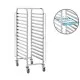 5-Compartment Serving Tray Trolley