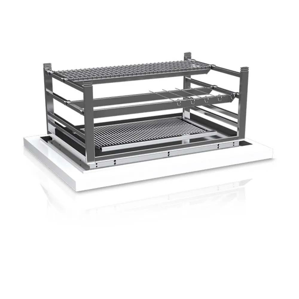 Jaapani stiilis mitmetasandiline söegrill DROP IN R90D