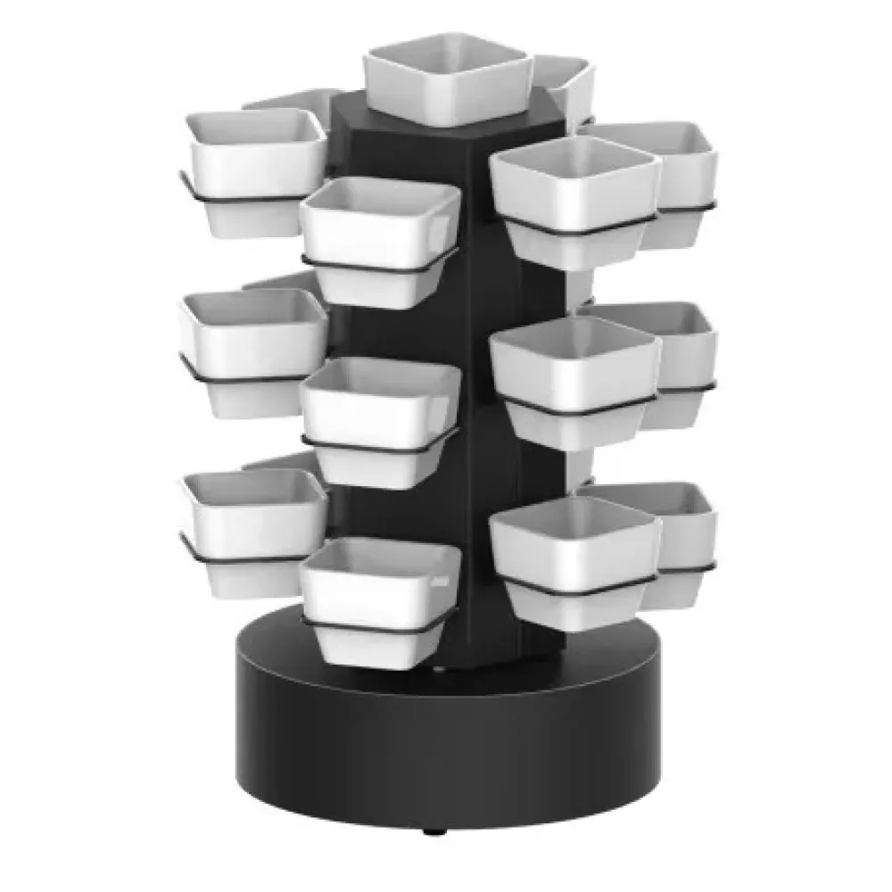 Besisukantis užkandžių ir padažų stovas