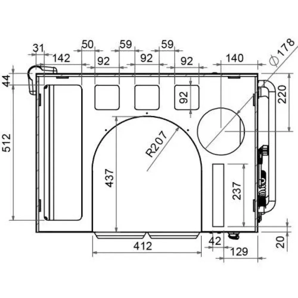 Electric Snack Warmer Trolley