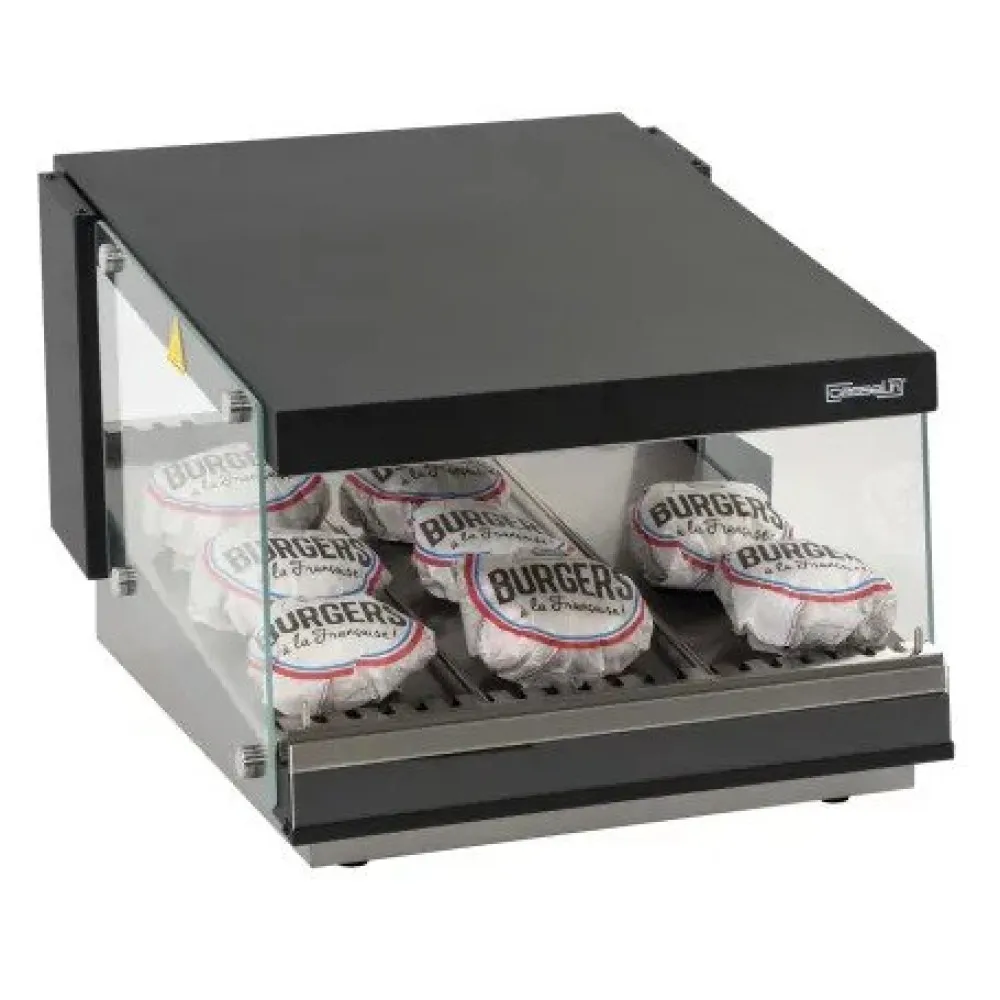Küpsetatud burgerite kuumvitriin