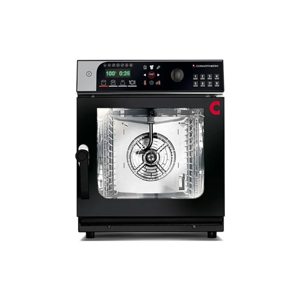 Compact Black Convection Oven