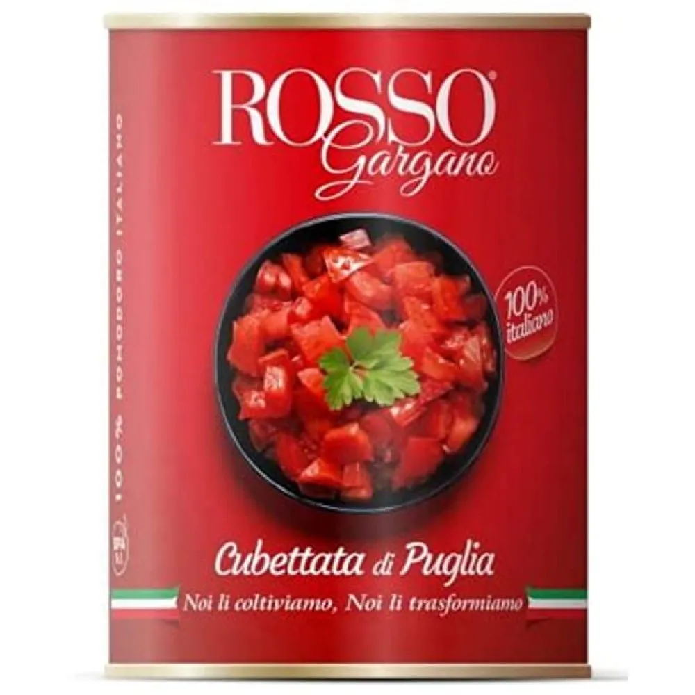 Pjaustyti pomidorai Rosso Gargano "Cubettata di Puglia" 2500g