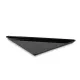Polümetüülmetakrülaadist Plexi Triangle anum, 400x400x530x50mm , must (A00017600)