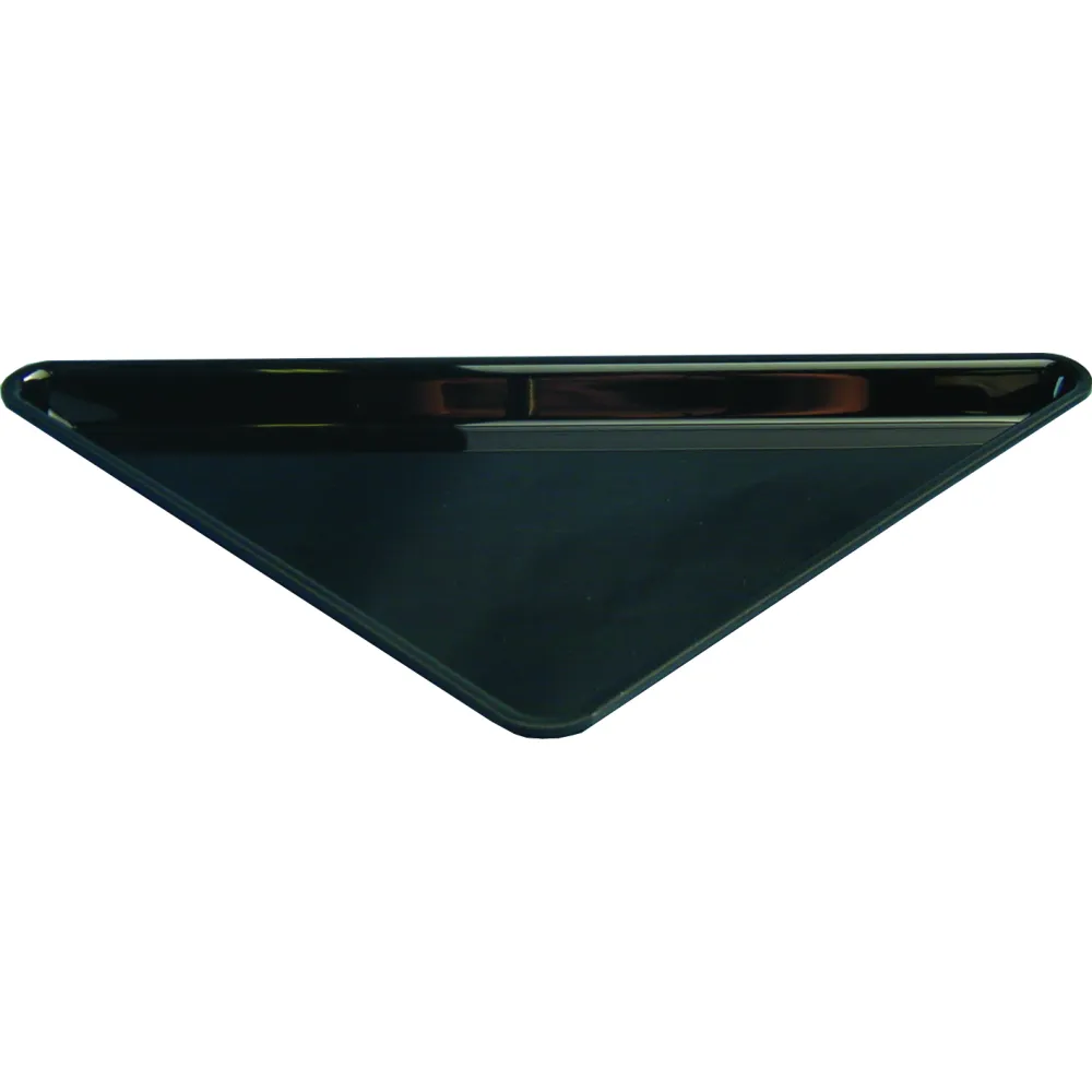 Polümetüülmetakrülaadist Plexi Triangle anum, 270x270x360x20mm , must (A00005001)