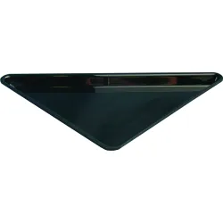Polümetüülmetakrülaadist Plexi Triangle anum, 270x270x360x20mm , must