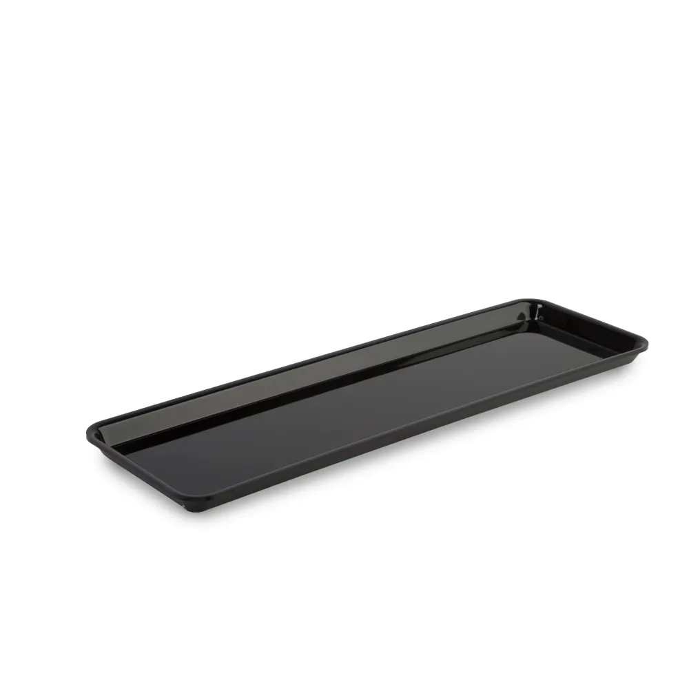 Polümetüülmetakrülaadist GN 2/4 20 mm Plexi nõu Must (A00009547)