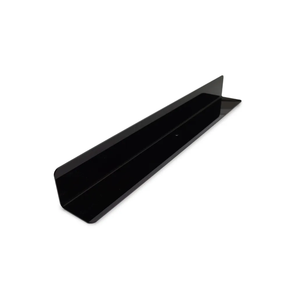 L-kujuline polümetüülmetakrülaadist (pleksiklaasist) vahesein 6565 – 580x65x65mm, must (A00021184)