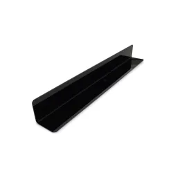 L-kujuline polümetüülmetakrülaadist (pleksiklaasist) vahesein 6565 – 580x65x65mm, must
