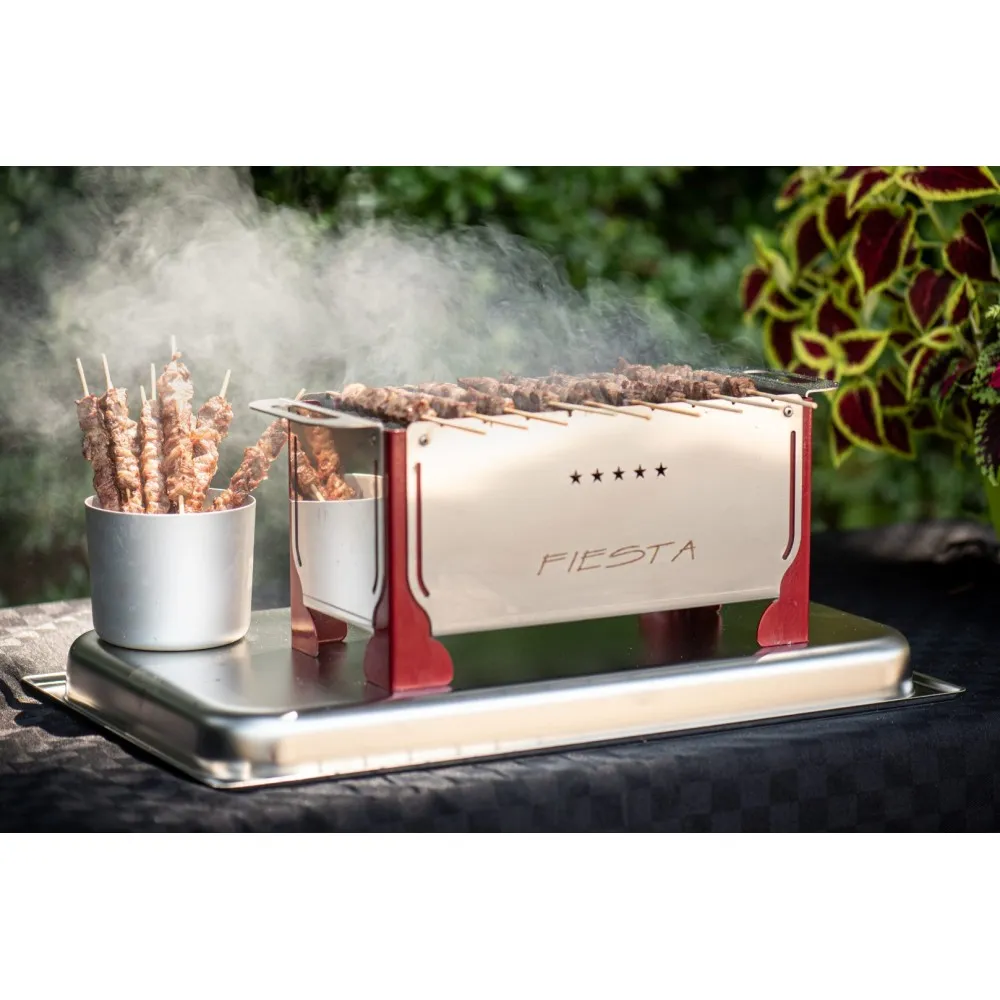 Fiesta 1 Medžio Anglių Stalo Kepimo Grilis