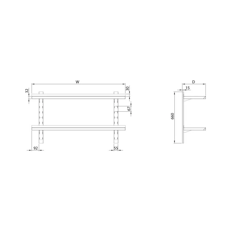 Reguleeritav Roostevabast Terasest Seinaleht