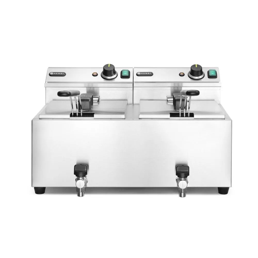 Profi Line Manuaalne Fritüür 2 x 8 L Väljalaskekraaniga