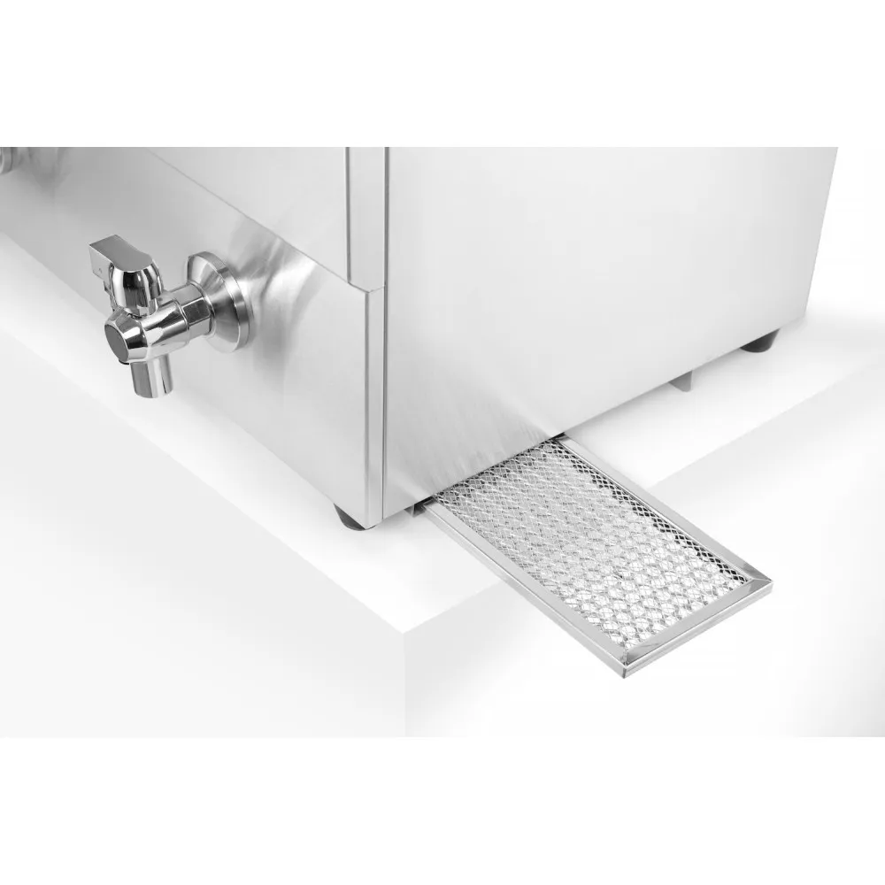 Indukcinė gruzdintuvė su išleidimo čiaupu - 2 x 8 l