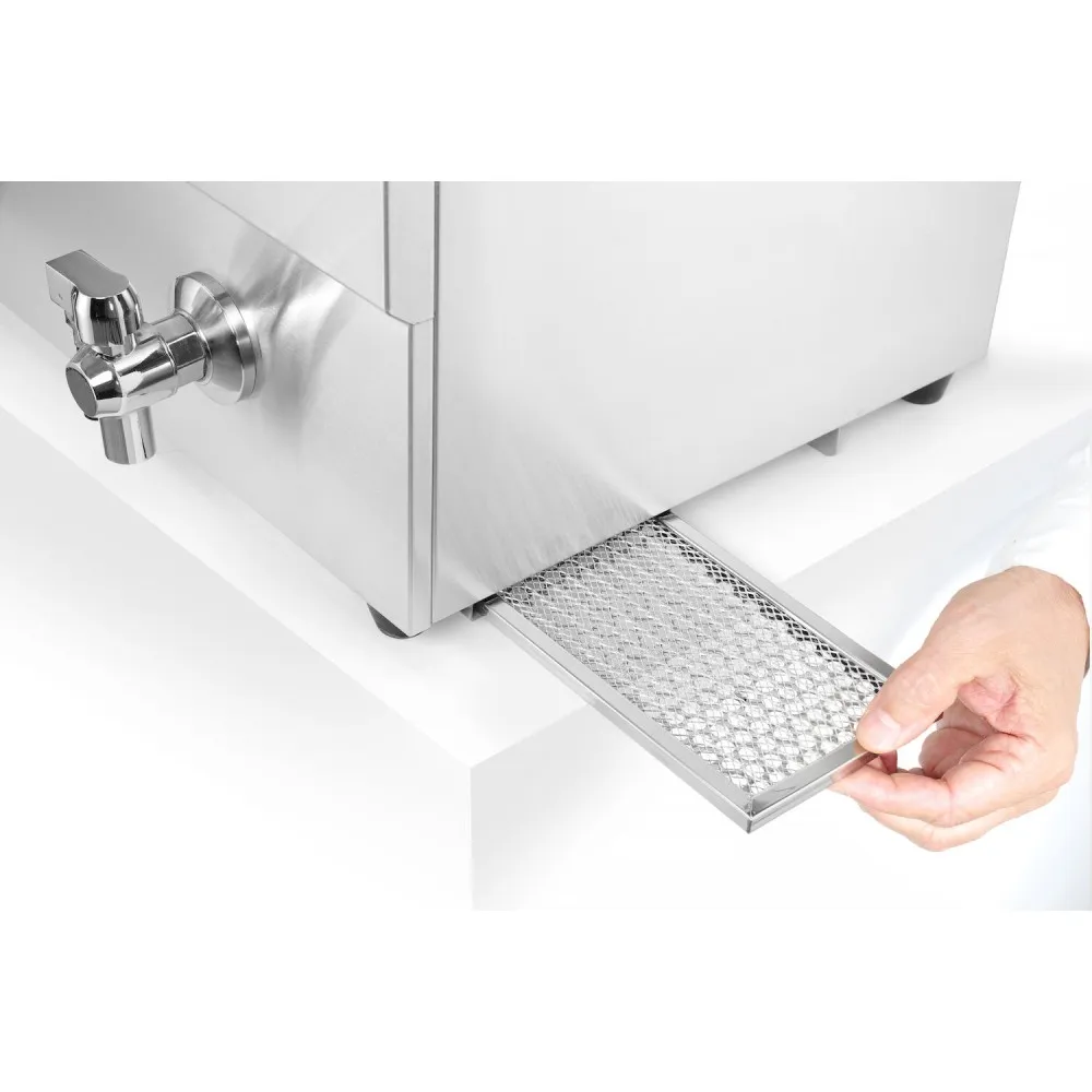 Indukcinė gruzdintuvė su išleidimo čiaupu - 2 x 8 l