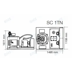 Ledus ģenerators SC1TN, 1000kg/24h