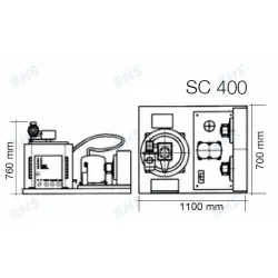 Ledus ģenerators SC400, 400kg/24h