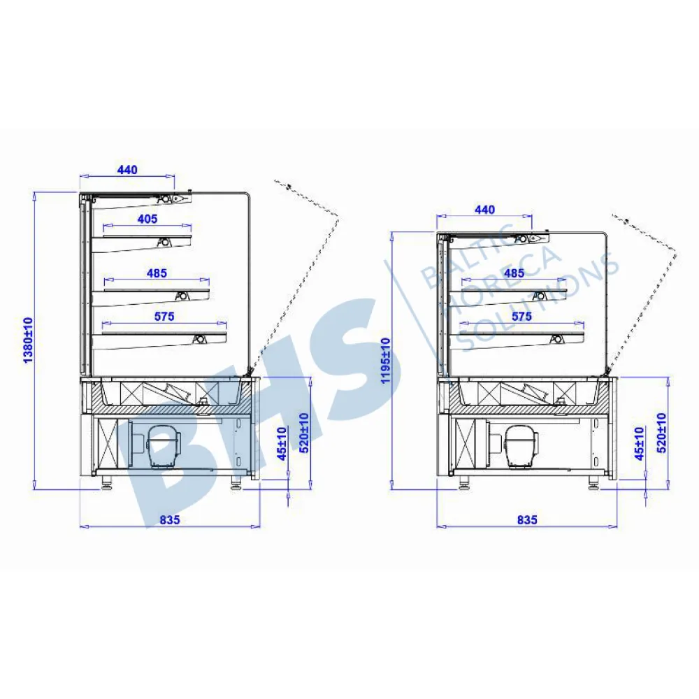 CUBE 610 mm Soojusvitriin