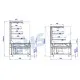 Kondiitritoodete vitriin CUBE OPEN 610 mm