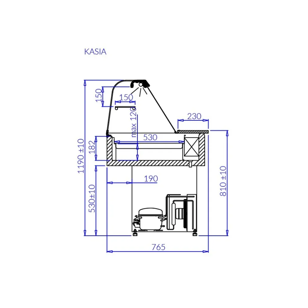 Салат-бар KASIA 1.7 м