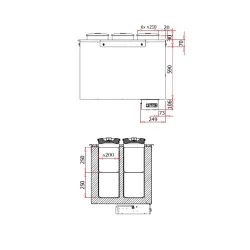 Jäätiseautomaat GELATO 2 900 mm REMOTE