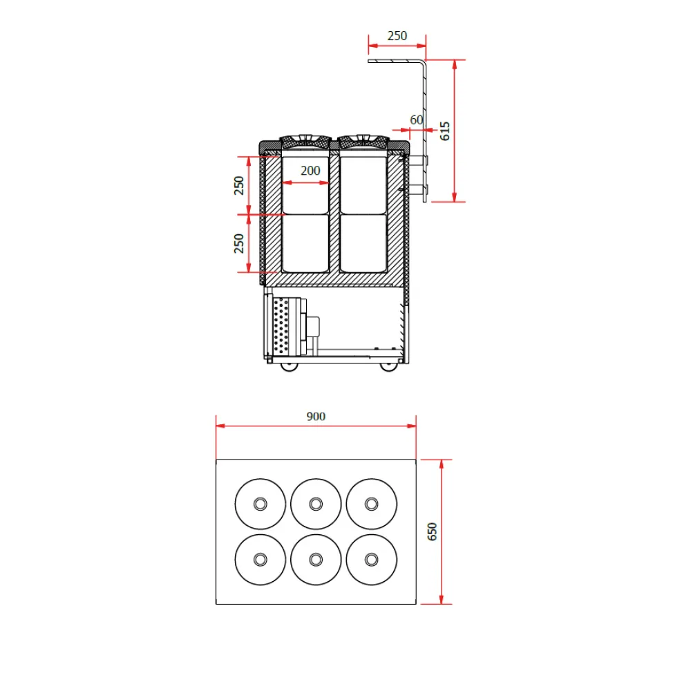 Jäätiseautomaat GELATO 900 mm
