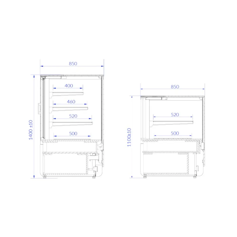 INNOVA 1000 mm Neutral Vitriin